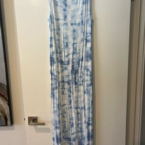 Tart Blue and White Tie-Dye dress